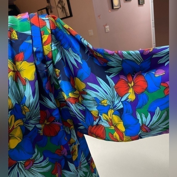 EXPRESS Plus vtg Summer Hawaiian Tropical
Floral Graphic Prints Shirt Sz XL - Picture 4 of 16